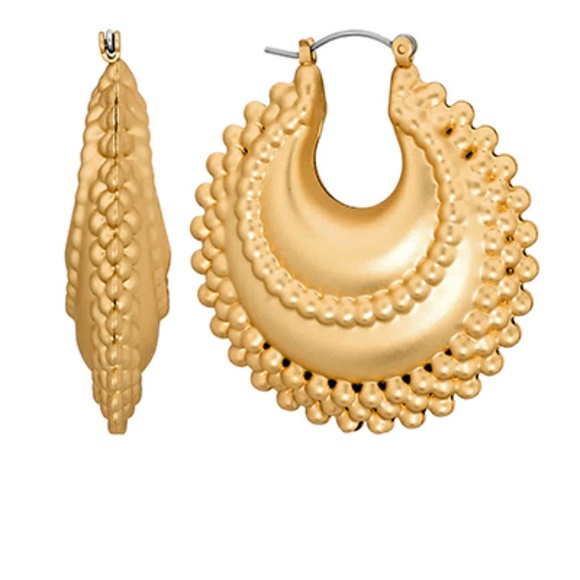 40mm Gradual Ball Textured Earrings - Picture 1 of 1